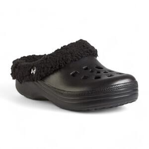 Hounds Slip On Clogs Removeable Fleece Lined Lightweight Shoes Black Womens 5/6